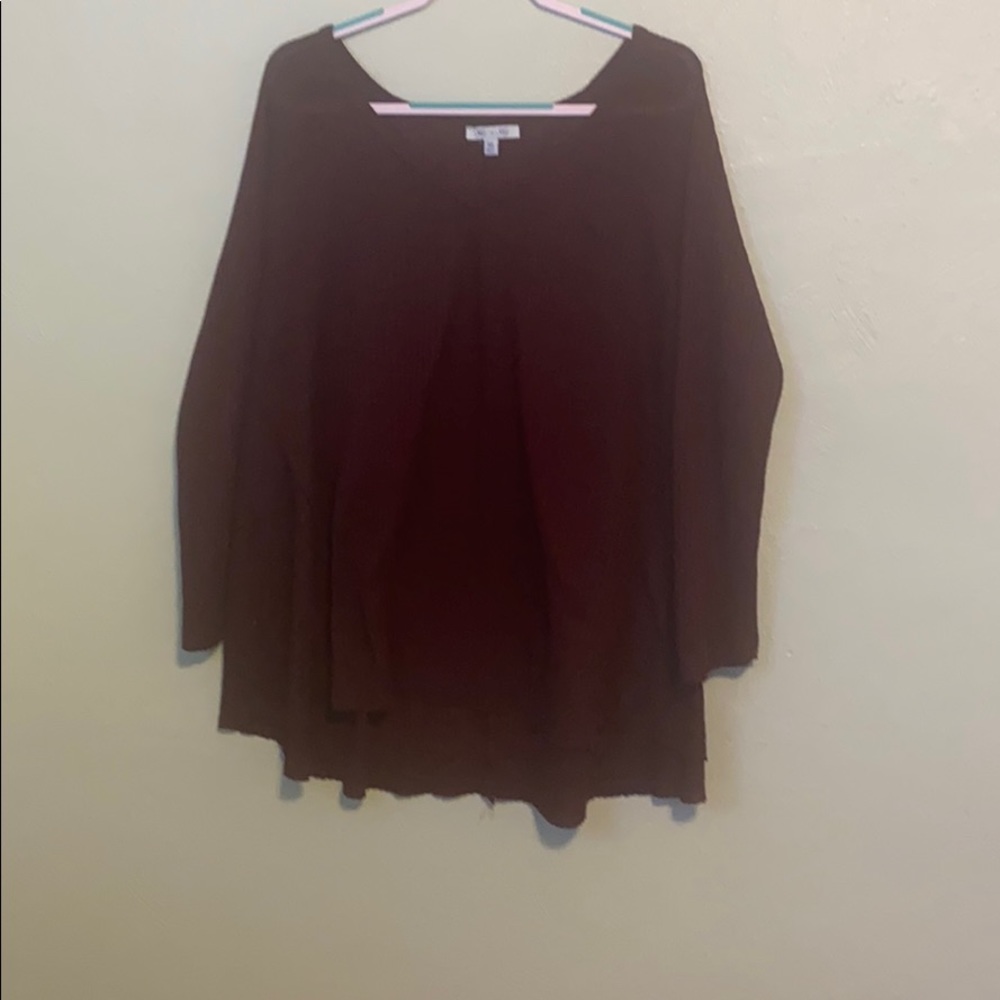 She & Sky burgundy tunic top